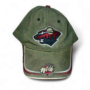 Minnesota Wild NHL MN Hockey Unisex Faded Green Baseball Cap